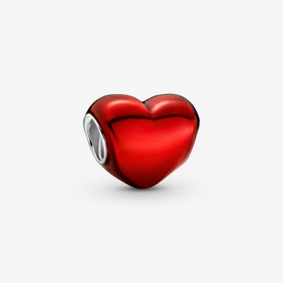 Pandora Metallic Red Heart Charm