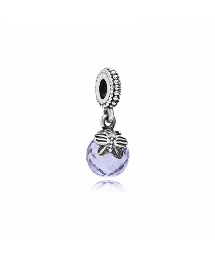 Pandora Morning Butterfly Dangle with Lavender Zirconia