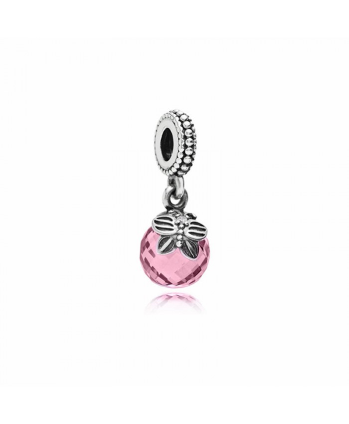 Pandora Morning Butterfly Dangle with Pink Zirconia
