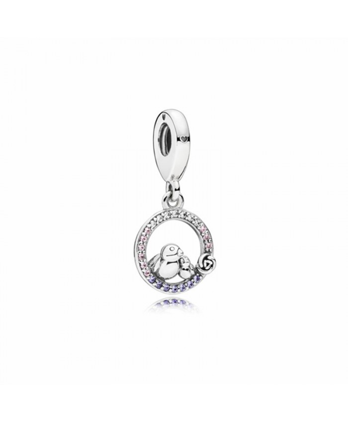 Pandora Mother and Baby Bird Dangle