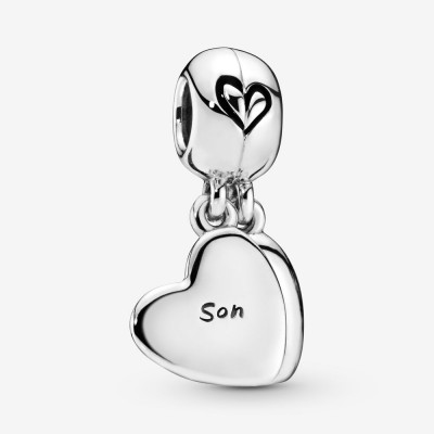Pandora Mother and Son Heart Split Dangle Charm