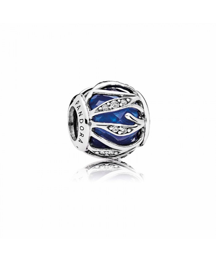 Pandora Nature's Radiance Charm with Royal Blue Crystal