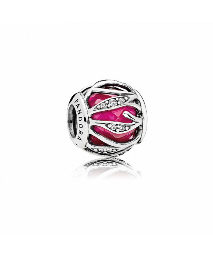Pandora Nature's Radiance Charm with Synthetic Ruby