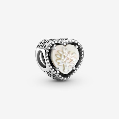 Pandora Openwork Heart and Family Tree Charm