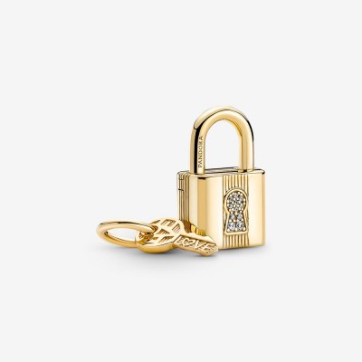 Pandora Padlock and Key Dangle Charm