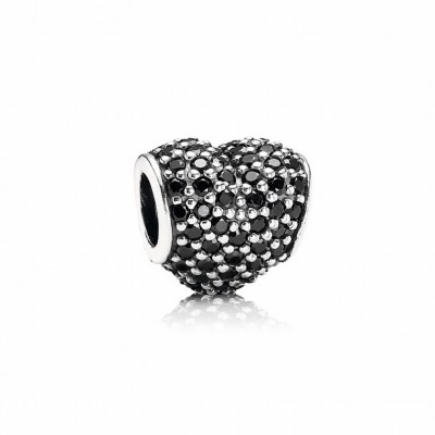 Pandora Pavé Heart, Black CZ