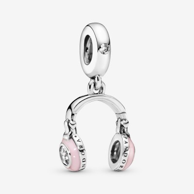 Pandora Pink Headphones Dangle Charm