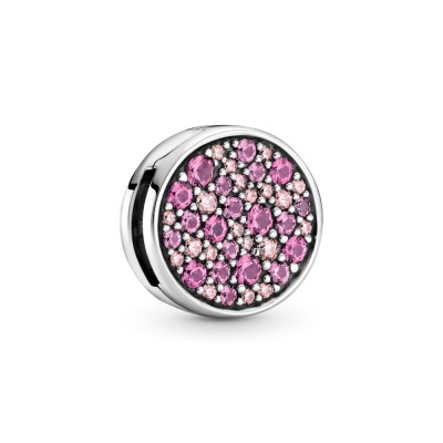 Pandora Pink Pave Clip Charm