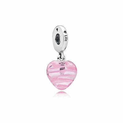 Pandora Pink Ribbon Heart Dangle