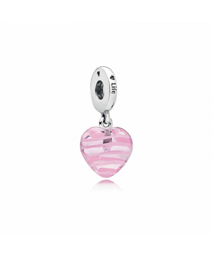 Pandora Pink Ribbon Heart Dangle