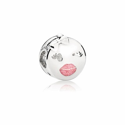 Pandora Playful Wink Emoji Charm