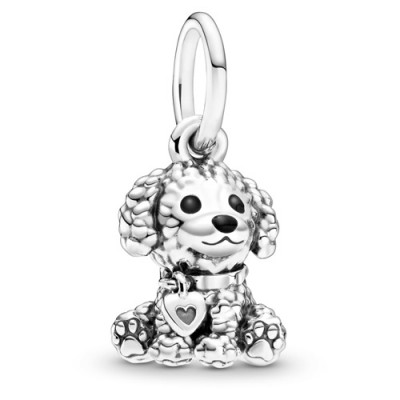 Pandora Poodle Puppy Dog Dangle Charm