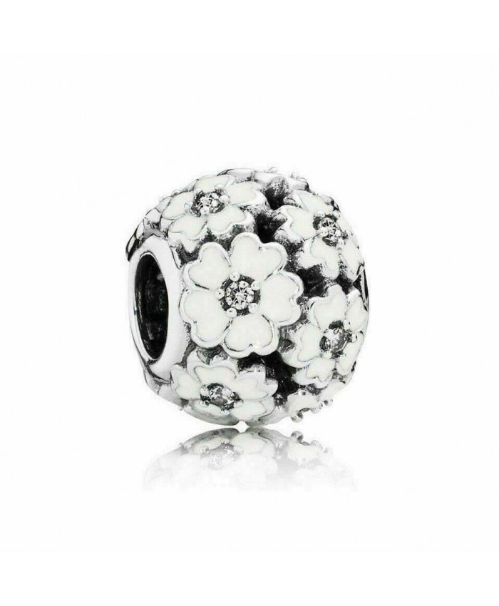 Pandora Primrose Meadow White Enamel Charm