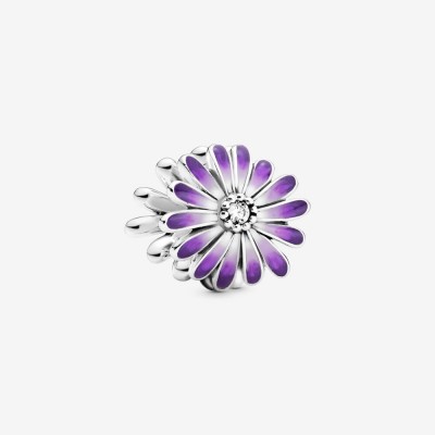 Pandora Purple Daisy Flower Charm