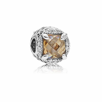 Pandora Radiant Grains Charm with Champagne Zirconia