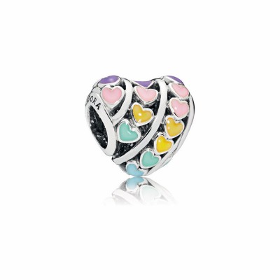 Pandora Rainbow Hearts Charm