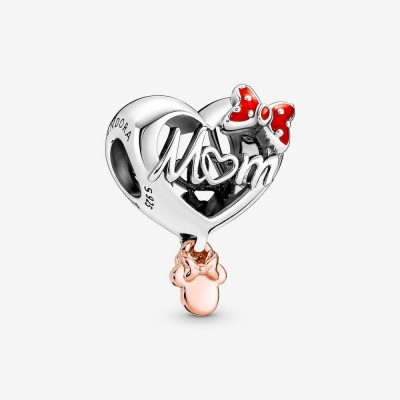 Pandora Rose Disney Minnie Mouse Mom Heart Charm