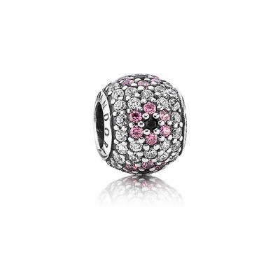 Pandora Shimmering Pink Blossom Pave Charm