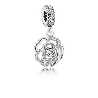 Pandora Shimmering Rose Openwork Charm