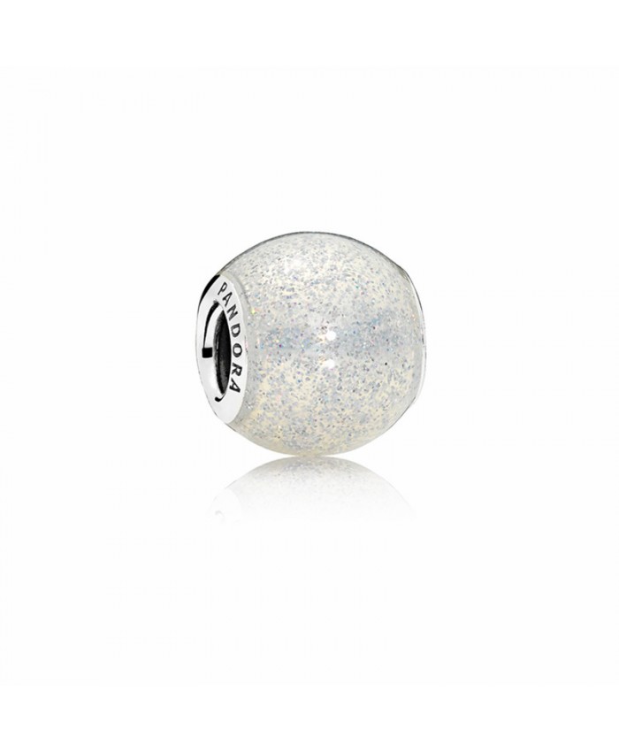 Pandora Silver Enamel Glitter Ball Charm