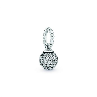 Pandora Silver Pave Ball Pendant