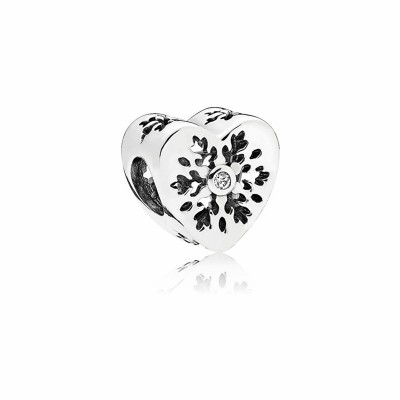 Pandora Snowflake Heart Charm