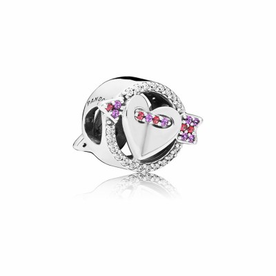 Pandora Sparkling Arrow and Heart Charm