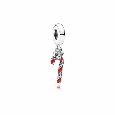 Pandora Sparkling Candy Cane Dangle