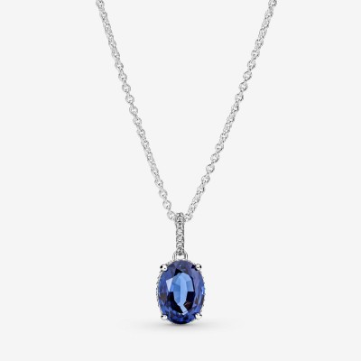 Pandora Sparkling Statement Halo Pendant Necklace