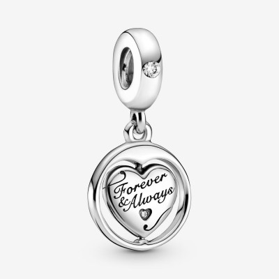 Pandora Spinning Forever and Always Soulmate Dangle Charm