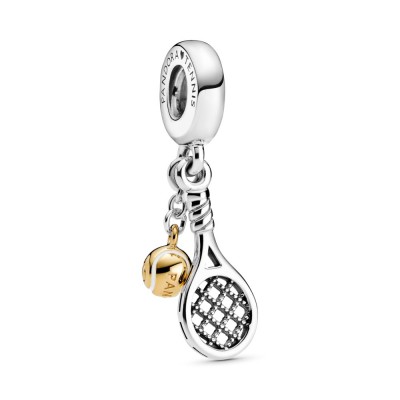 Pandora Tennis Racket and Ball Dangle Charm