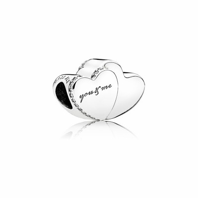 Pandora Two Hearts You and Me Charm