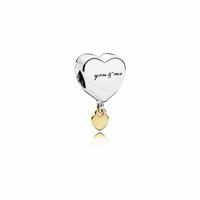 Pandora Two Hearts You and Me Dangle Charm