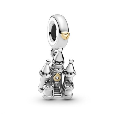 Pandora Two Tone Castle Dangle Charm