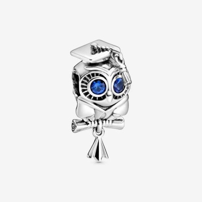 Pandora Wise Owl Graduation Charm