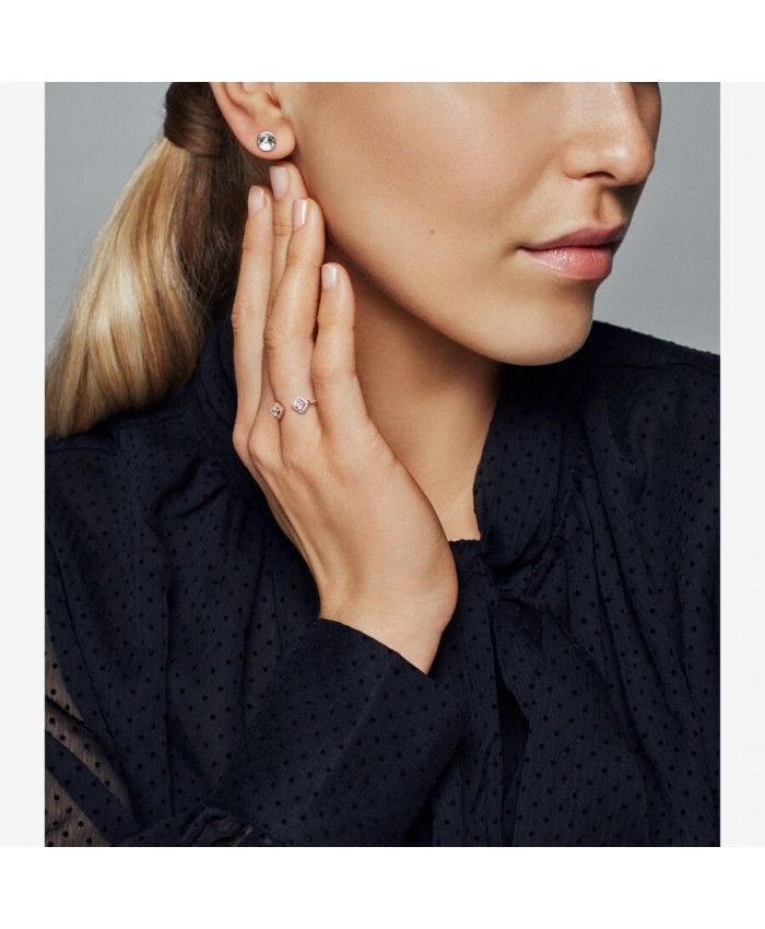 Square sparkle sales open ring