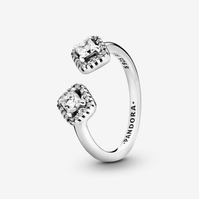 Pandora Square Sparkle Open Ring