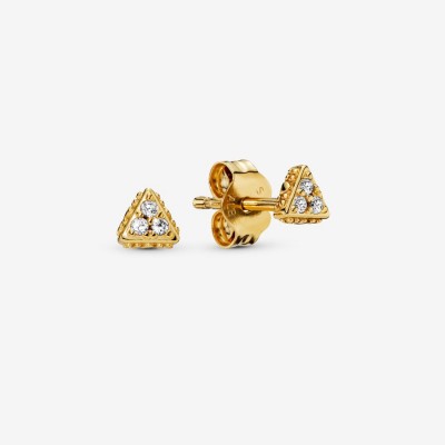 Pandora Sparkling Triangle Stud Earrings