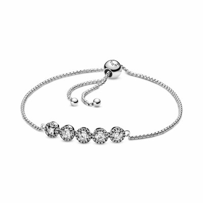 Pandora Round Sparkle Slider Bracelet