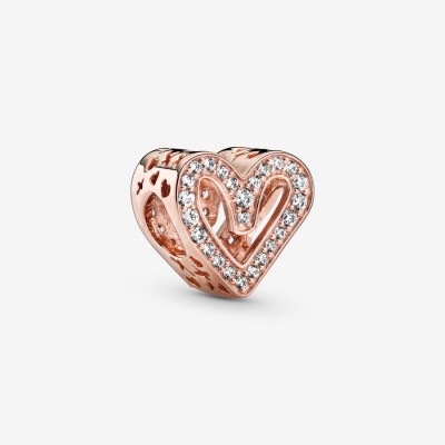 Pandora Sparkling Freehand Heart Charm