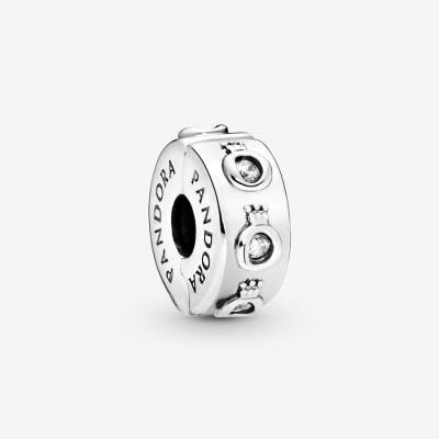 Pandora Sparkling Crown O Clip Charm