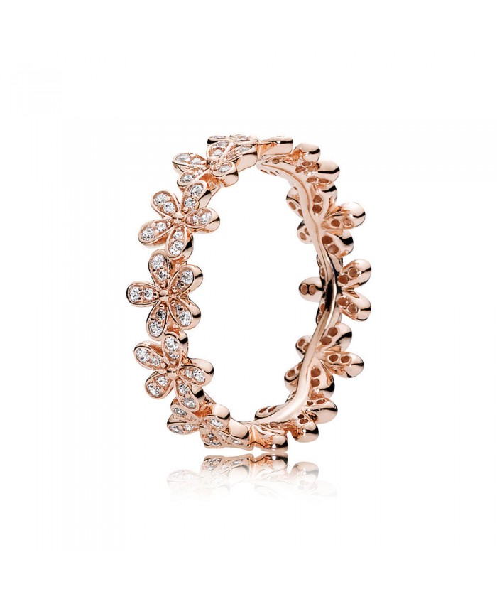 Pandora Dazzling Daisy Ring, PANDORA Rose™ & Clear CZ