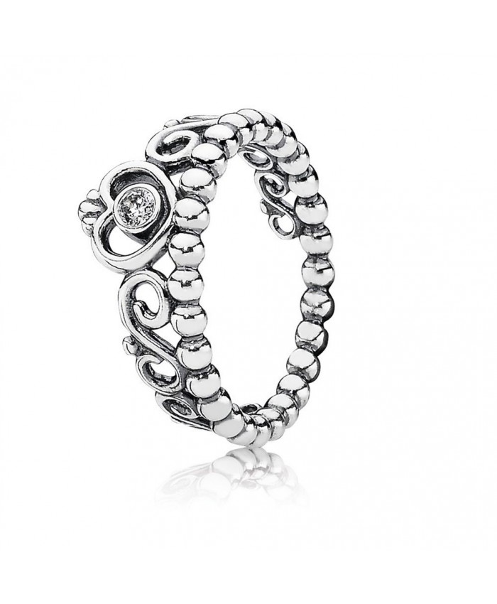 Pandora My Princess Stackable Ring, Clear CZ