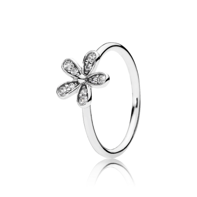 Pandora Dazzling Daisy Stackable Ring, Clear CZ