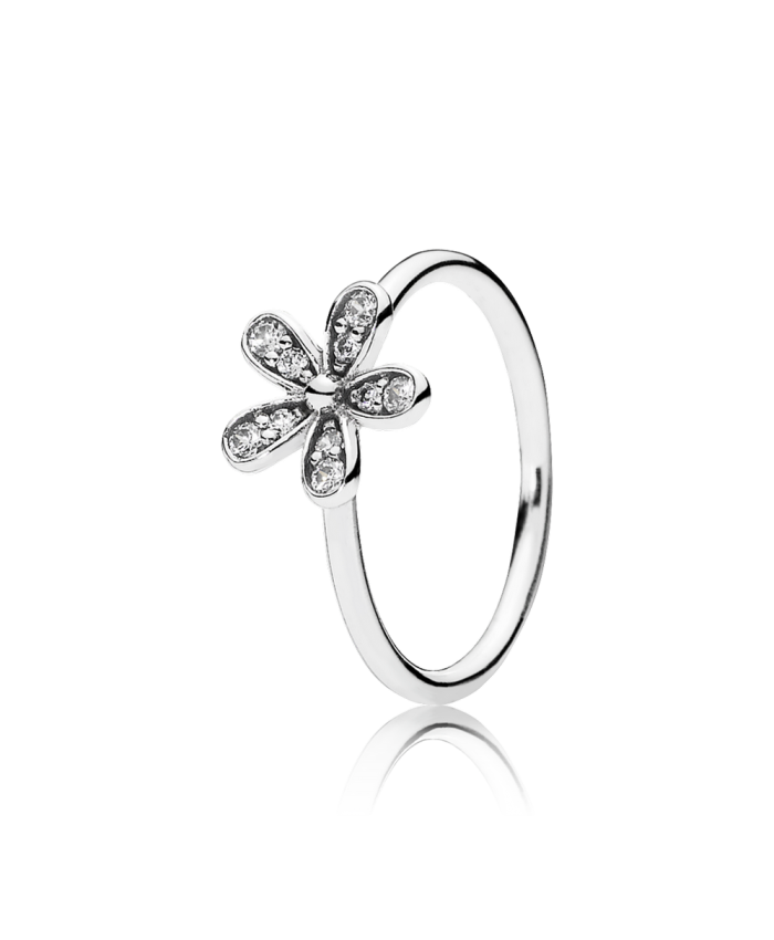 Pandora Dazzling Daisy Stackable Ring, Clear CZ