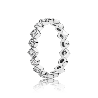 Pandora Alluring Brilliant Princess Stackable Ring, CZ