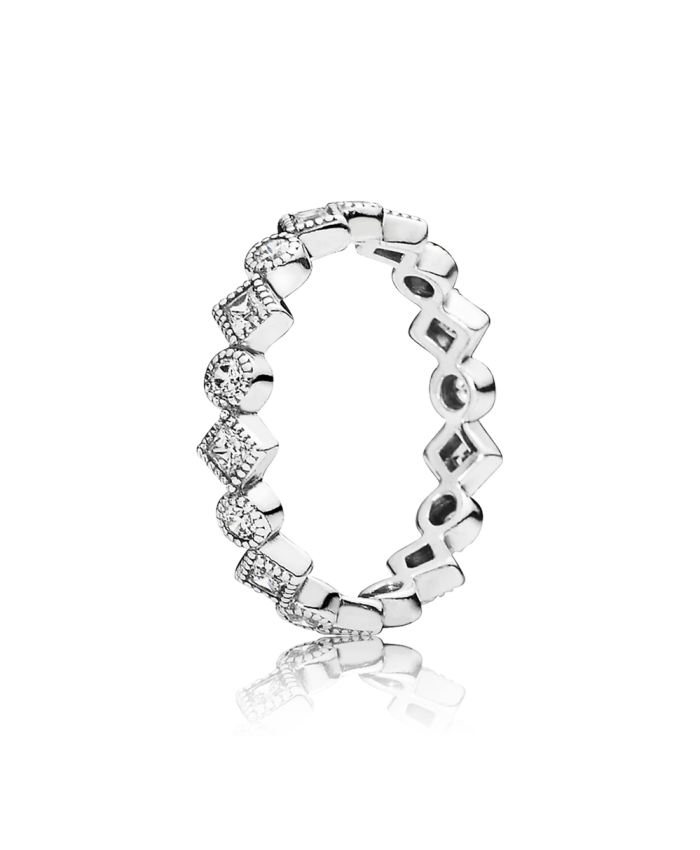 Pandora Alluring Brilliant Princess Stackable Ring, CZ