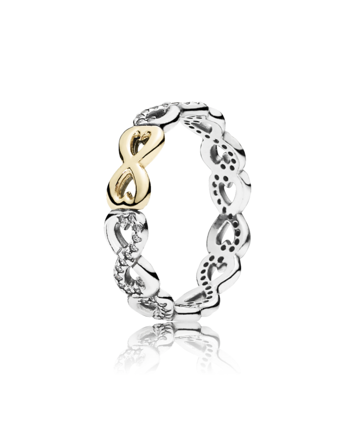 Pandora Infinite Love Stackable Ring, Clear CZ