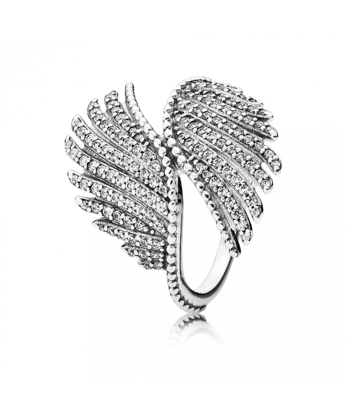 Pandora Majestic Feathers, Clear CZ