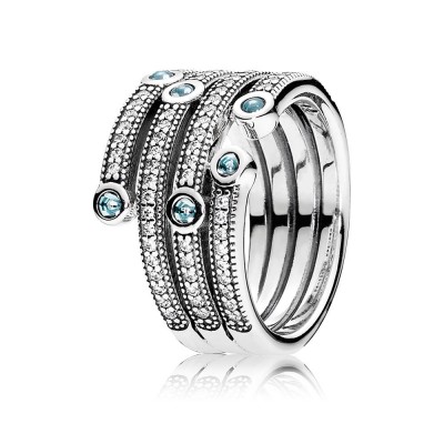 Pandora Shimmering Ocean, Frosty Mint & Clear CZ